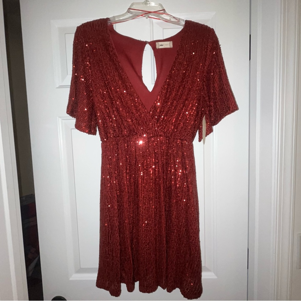 Altar’d State Red Sequin Dress ❤️✨